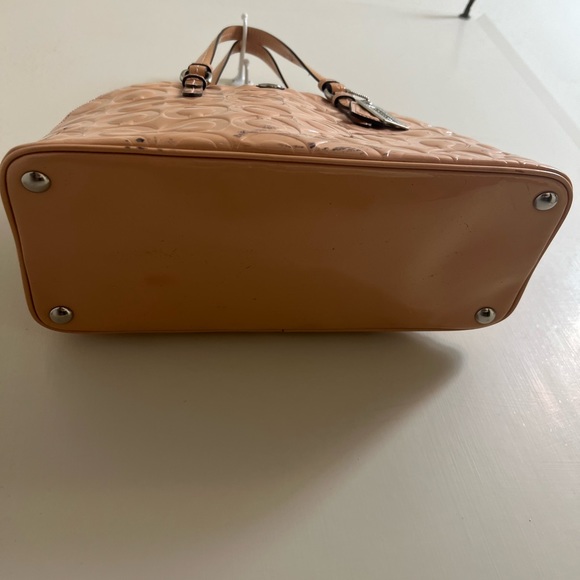 Coach signature Debossed Patent Leather Mini Satchel Crossbody bag - Picture 6 of 16